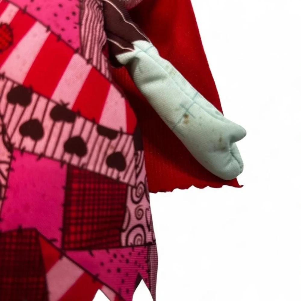 Disney Burton Nightmare‎ Before Christmas Sally Plush Doll Pink Red Kid Stuffed